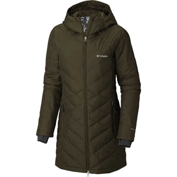 COLUMBIA Heavenly™ Omni-Heat™ Hooded Jacket in Olive (Size Small) - Picture 1 of 13